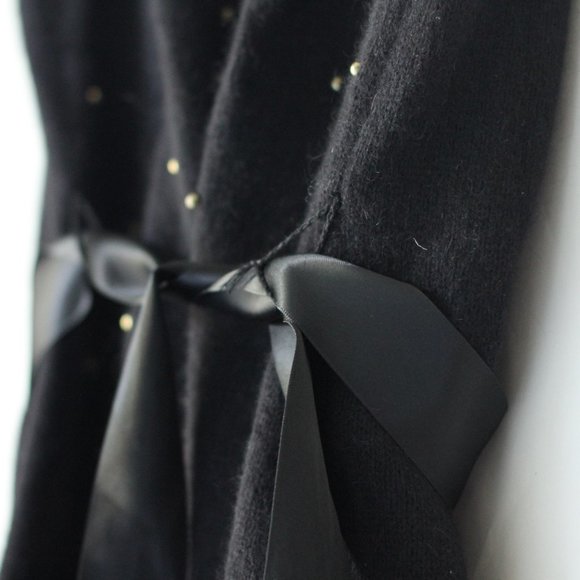 H&M Sleeveless Studded Cardigan with Self Tie - Picture 4 of 6